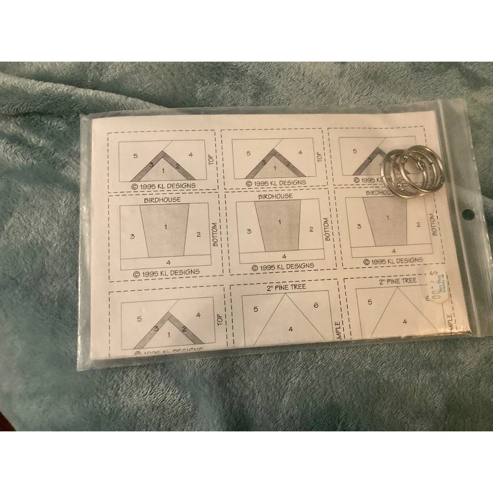 Quilt pattern birdhouse paper piecing key chain designs patterns foundation